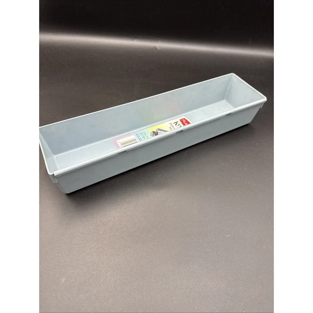 Rubbermaid Vintage Interlocking Drawer Organizer Slate Blue 2912 12 x 3 x 2